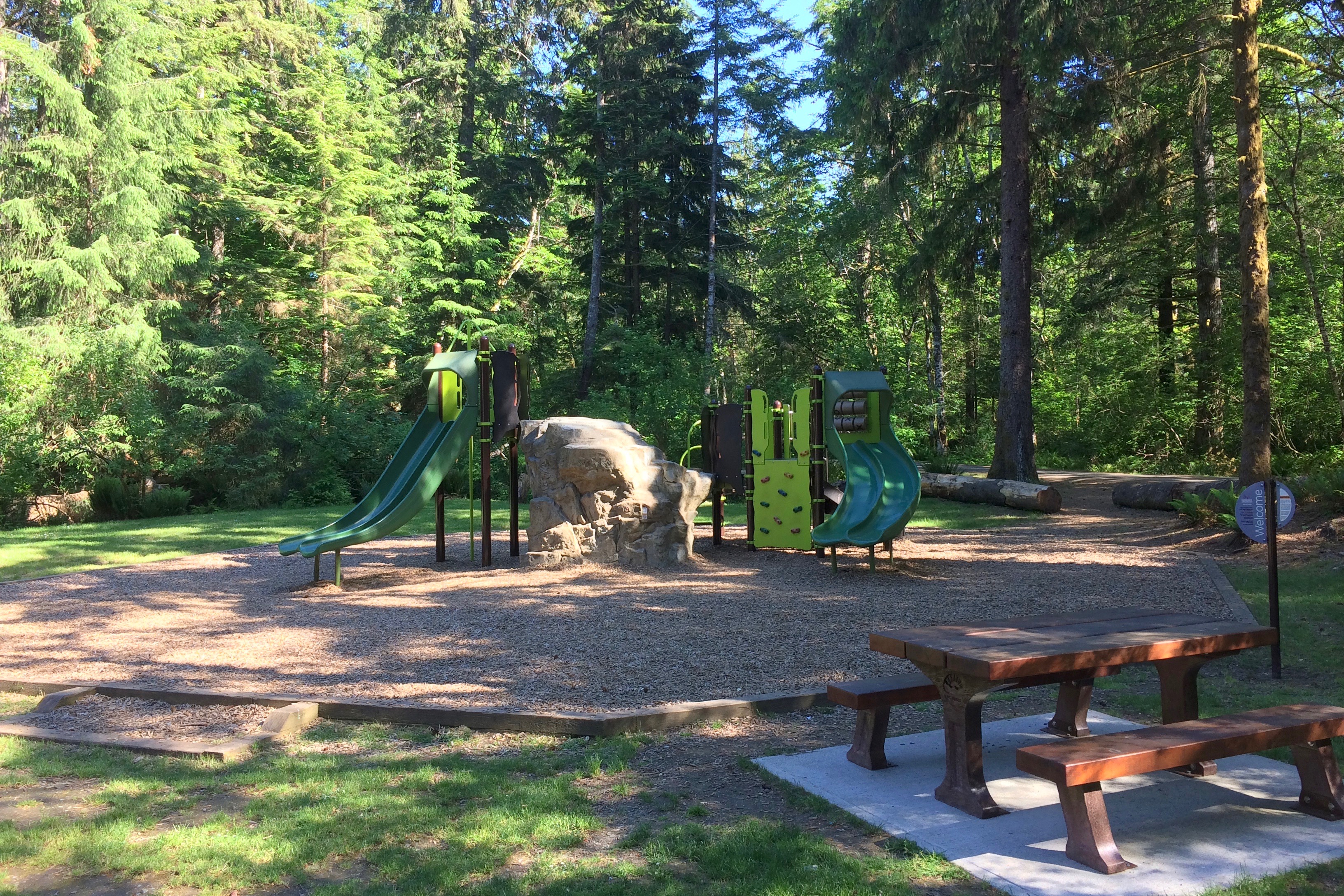 family camping Miracle Beach Provincial Park playground favourite campground
